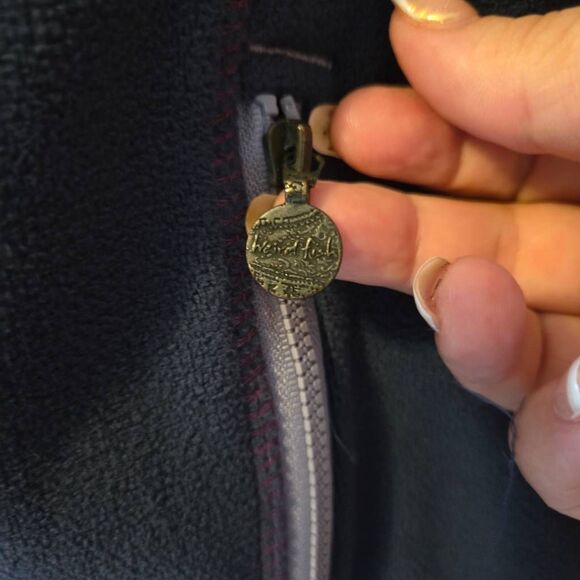 Weird Fish Blue and Purple Women's Full Zip Fleece Size 12 - Picture 4 of 8